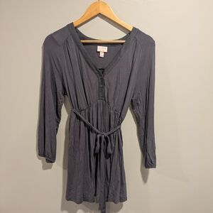 Isabel Maternity by Ingrid & Isabel Gray V-Neck Top